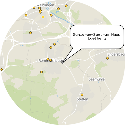 Kartenausschnitt für die Firma Senioren-Zentrum Haus Edelberg