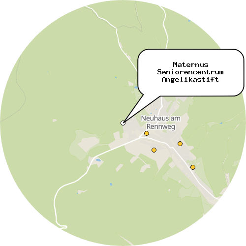 Kartenausschnitt für die Firma Maternus Seniorencentrum Angelikastift