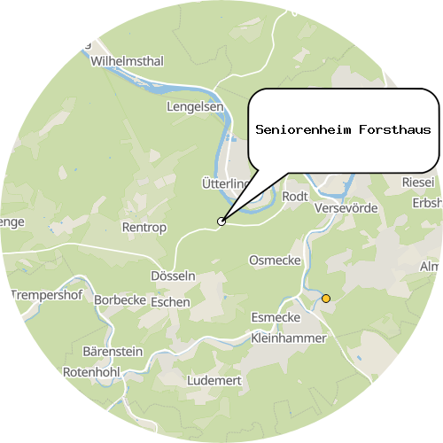 Kartenausschnitt für die Firma Seniorenheim Forsthaus