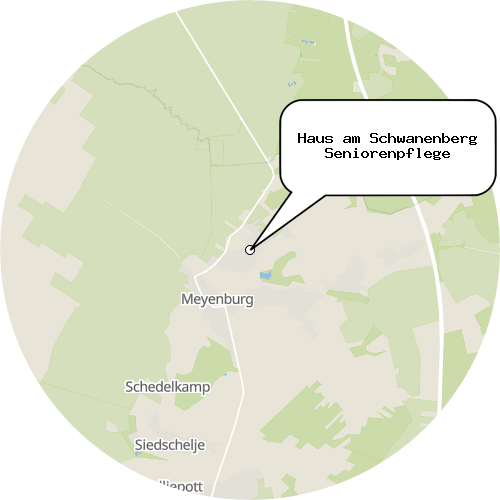 Kartenausschnitt für die Firma Haus am Schwanenberg Seniorenpflege