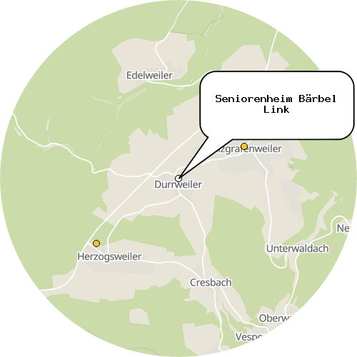 Kartenausschnitt für die Firma Seniorenheim Bärbel Link