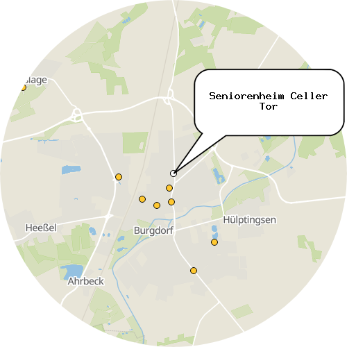 Kartenausschnitt für die Firma Seniorenheim Celler Tor