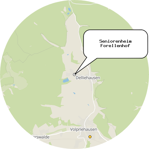 Kartenausschnitt für die Firma Seniorenheim Forellenhof