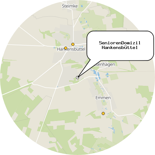 Kartenausschnitt für die Firma SeniorenDomizil Hankensbüttel