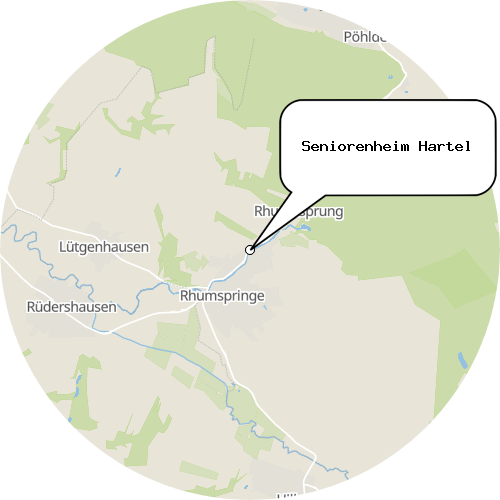 Kartenausschnitt für die Firma Seniorenheim Hartel
