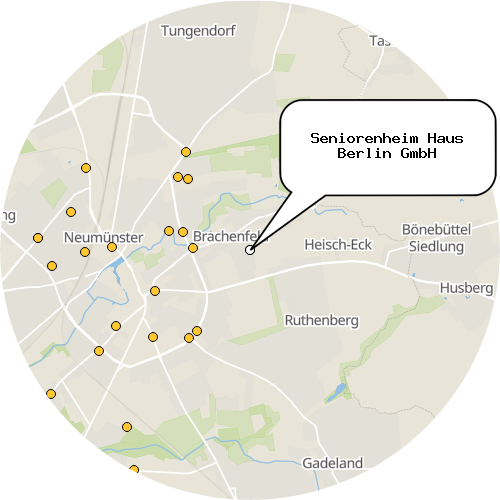 Kartenausschnitt für die Firma Seniorenheim Haus Berlin GmbH