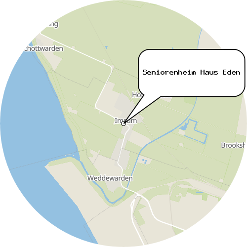 Kartenausschnitt für die Firma Seniorenheim Haus Eden