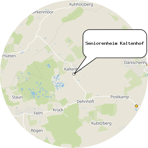 Kartenausschnitt für die Firma Seniorenheim Kaltenhof