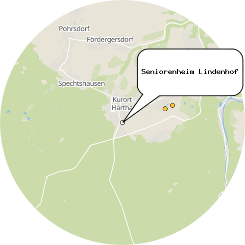 Kartenausschnitt für die Firma Seniorenheim Lindenhof