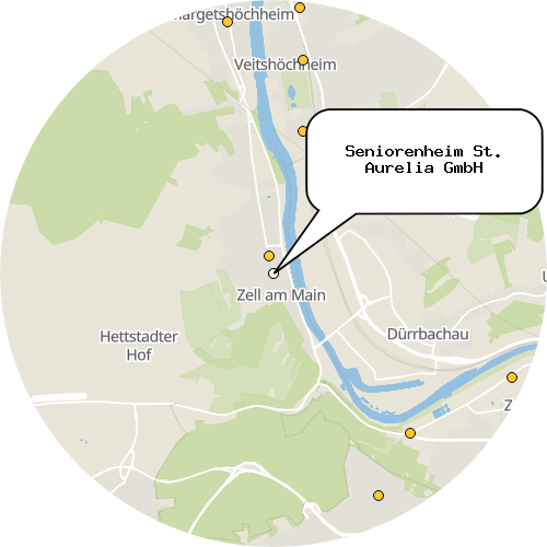 Kartenausschnitt für die Firma Seniorenheim St. Aurelia GmbH