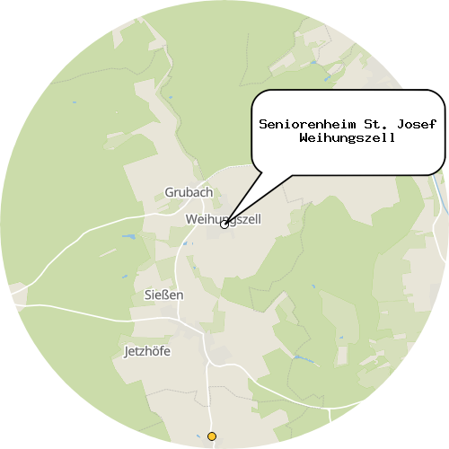 Kartenausschnitt für die Firma Seniorenheim St. Josef Weihungszell