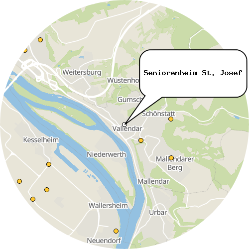 Kartenausschnitt für die Firma Seniorenheim St. Josef