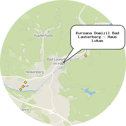 Kartenausschnitt für die Firma Kursana Domizil Bad Lauterberg - Haus Lukas