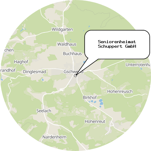 Kartenausschnitt für die Firma Seniorenheimat Schuppert GmbH