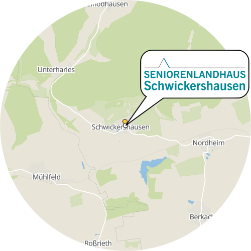 Kartenausschnitt für die Firma Seniorenlandhaus Schwickershausen