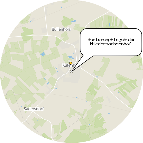 Kartenausschnitt für die Firma Seniorenpflegeheim Niedersachsenhof
