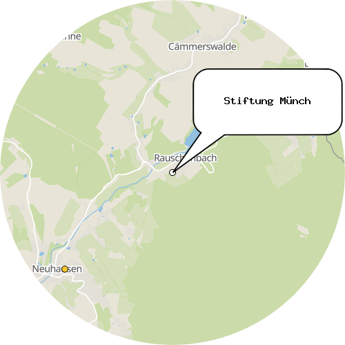 Kartenausschnitt für die Firma Stiftung Münch