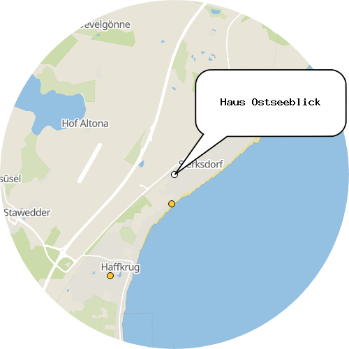 Kartenausschnitt für die Firma Haus Ostseeblick