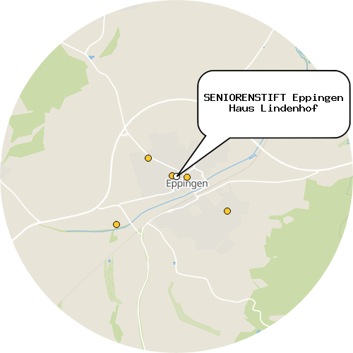Kartenausschnitt für die Firma SENIORENSTIFT Eppingen Haus Lindenhof