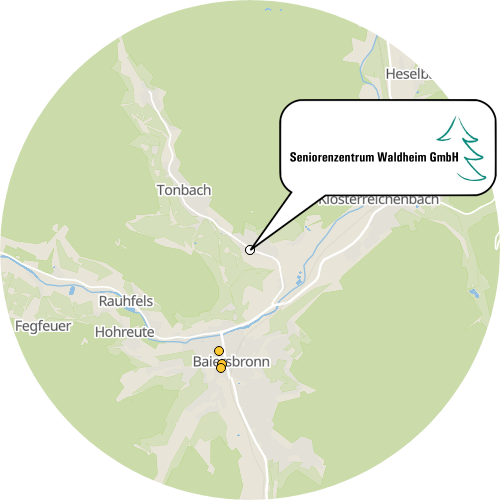 Kartenausschnitt für die Firma Seniorenzentrum Waldheim