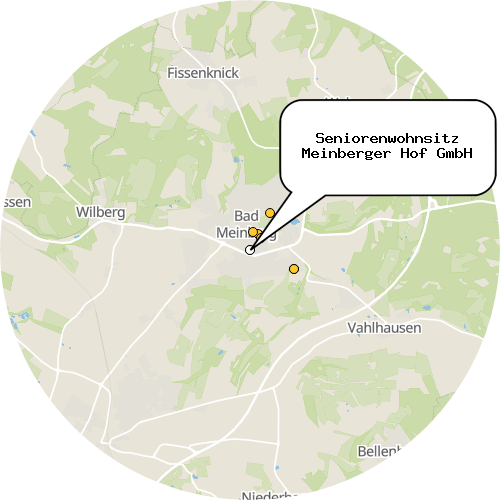 Kartenausschnitt für die Firma Seniorenwohnsitz Meinberger Hof GmbH