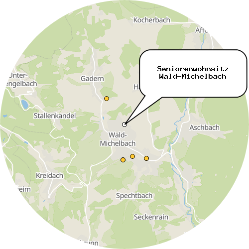 Kartenausschnitt für die Firma Seniorenwohnsitz Wald-Michelbach