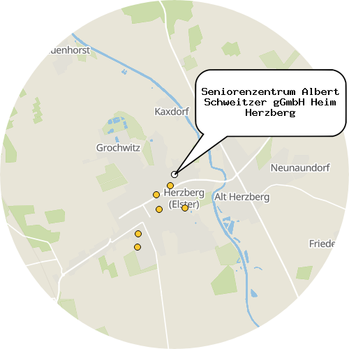 Kartenausschnitt für die Firma Seniorenzentrum Albert Schweitzer gGmbH Heim Herzberg
