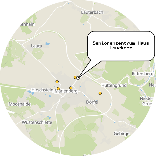 Kartenausschnitt für die Firma Seniorenzentrum Haus Lauckner