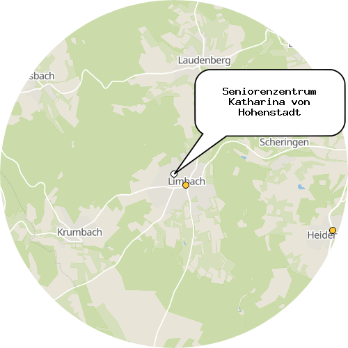 Kartenausschnitt für die Firma Seniorenzentrum Katharina von Hohenstadt