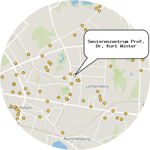 Kartenausschnitt für die Firma Seniorenzentrum Prof. Dr. Kurt Winter