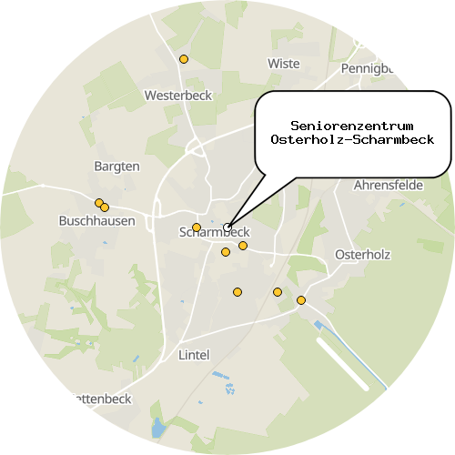 Kartenausschnitt für die Firma Seniorenzentrum Osterholz-Scharmbeck
