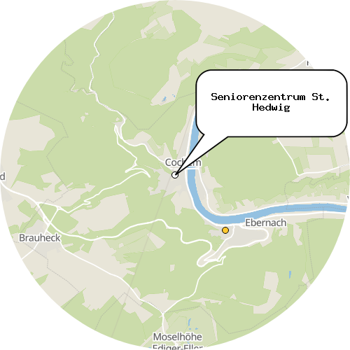 Kartenausschnitt für die Firma Seniorenzentrum St. Hedwig