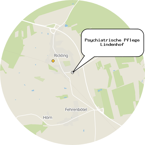 Kartenausschnitt für die Firma Psychiatrische Pflege Lindenhof