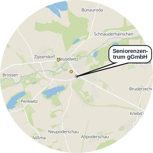 Kartenausschnitt für die Firma Seniorenzentrum gGmbH
