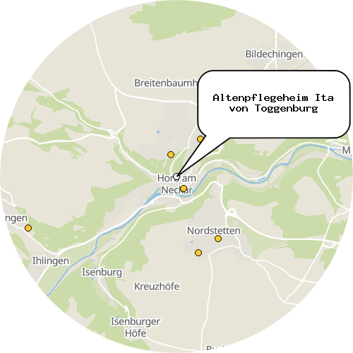 Kartenausschnitt für die Firma Altenpflegeheim Ita von Toggenburg