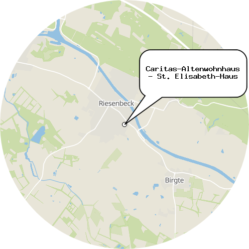Kartenausschnitt für die Firma Caritas-Altenwohnhaus - St. Elisabeth-Haus