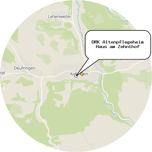 Kartenausschnitt für die Firma DRK Altenpflegeheim Haus am Zehnthof
