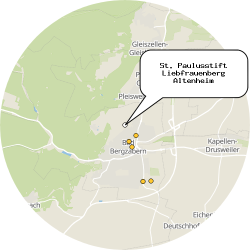 Kartenausschnitt für die Firma St. Paulusstift Liebfrauenberg Altenheim