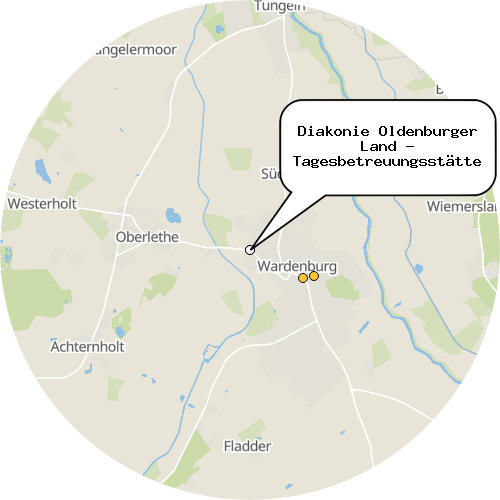 Kartenausschnitt für die Firma Diakonie Oldenburger Land - Tagesbetreuungsstätte