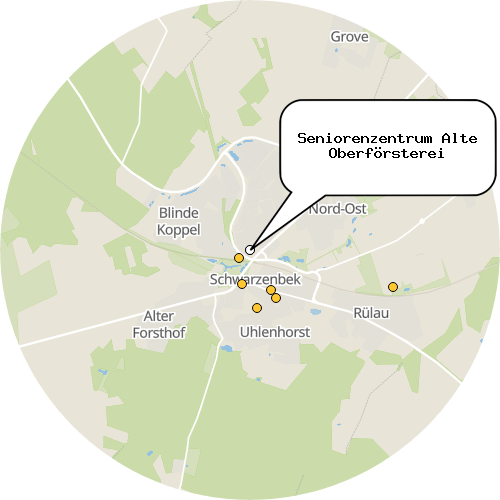Kartenausschnitt für die Firma Seniorenzentrum Alte Oberförsterei