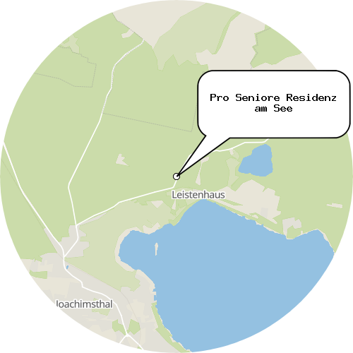 Kartenausschnitt für die Firma Pro Seniore Residenz am See