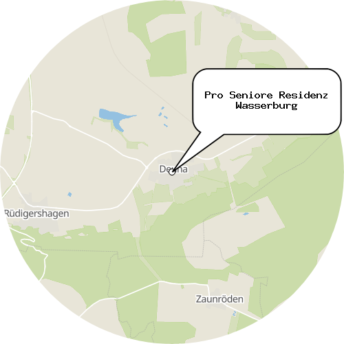 Kartenausschnitt für die Firma Pro Seniore Residenz Wasserburg