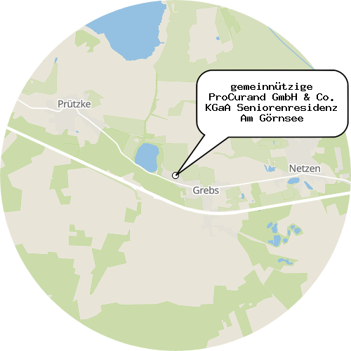 Kartenausschnitt für die Firma gemeinnützige ProCurand GmbH & Co. KGaA Seniorenresidenz Am Görnsee