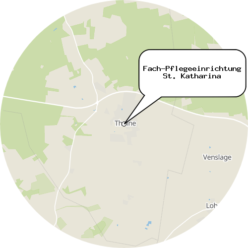 Kartenausschnitt für die Firma Fach-Pflegeeinrichtung St. Katharina