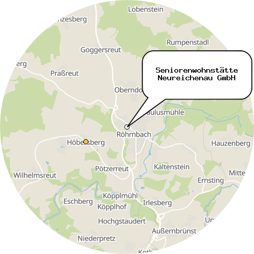 Kartenausschnitt für die Firma Seniorenwohnstätte Neureichenau GmbH
