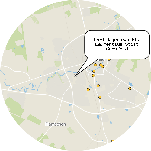 Kartenausschnitt für die Firma Christophorus St. Laurentius-Stift Coesfeld