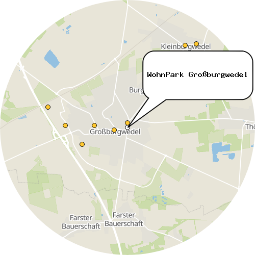 Kartenausschnitt für die Firma WohnPark Großburgwedel