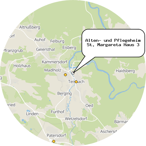 Kartenausschnitt für die Firma Alten- und Pflegeheim St. Margareta Haus 3