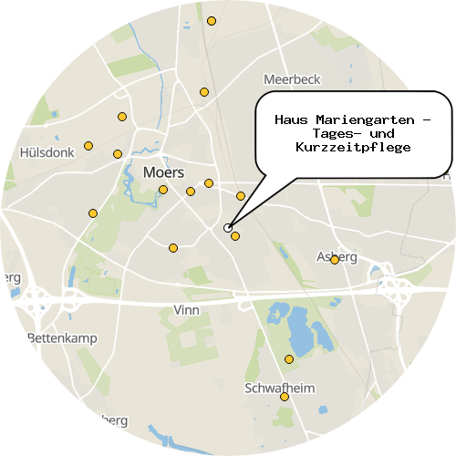 Kartenausschnitt für die Firma Haus Mariengarten - Tages- und Kurzzeitpflege