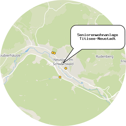 Kartenausschnitt für die Firma Seniorenwohnanlage Titisee-Neustadt